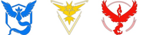 Logo des équipes Pokémon GO