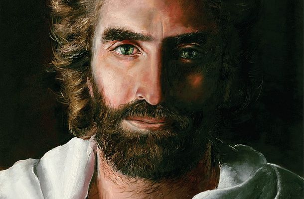 Toile d'Akiane Kramarik représentant sa vision de Jésus, elle l'a peint à l'âge de 8 ans!